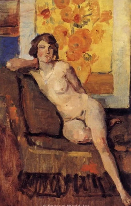 Isaac Israëls - Naakt, modello per i fiori da Van Gogh
